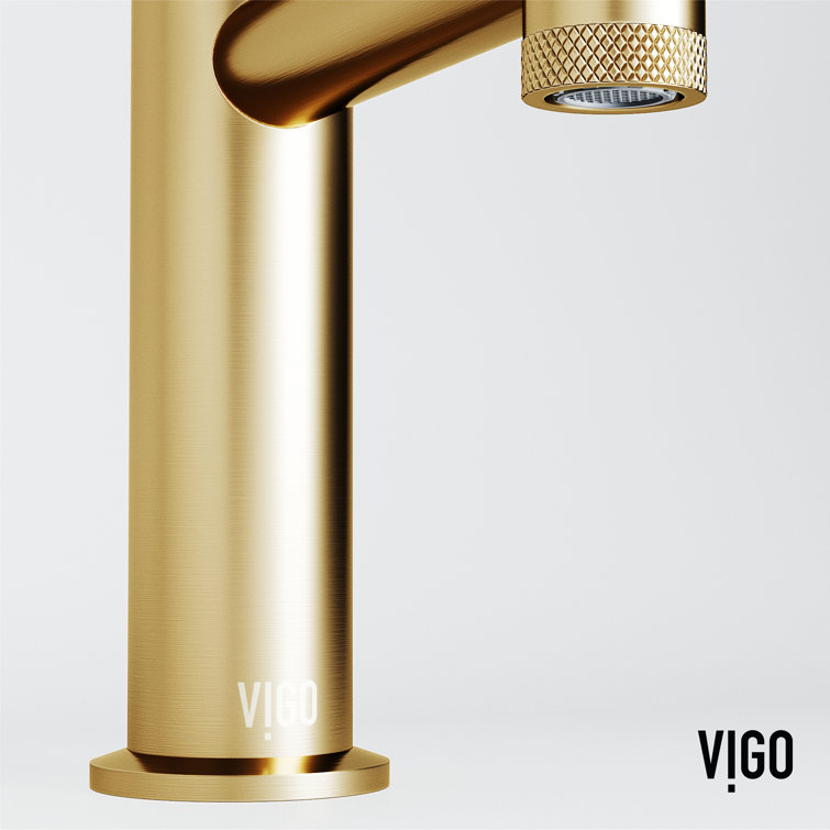 Sterling Matte Brushed Gold Single Handle Bathroom Faucet