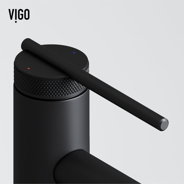 Sterling High Arc Single-Handle Vessel Sink Faucet in Matte Black