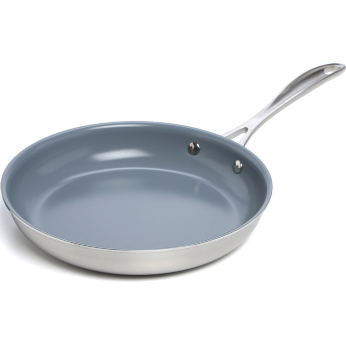 10" Stainless Steel Ceramic Nonstick Fry Pan