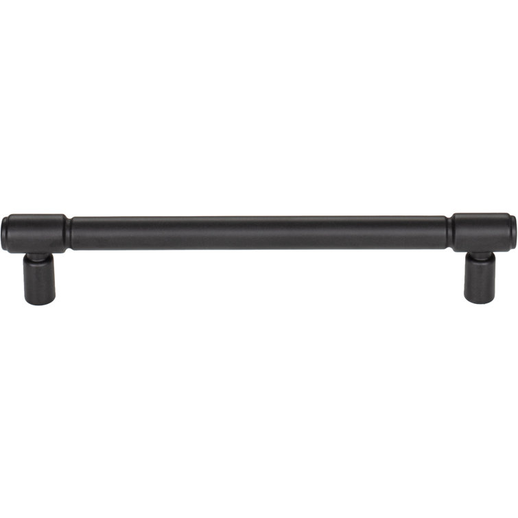 Clarence 6 3/8" Center to Center Flat Black Bar Pull