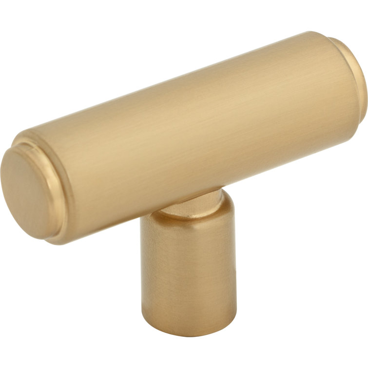 Clarence 2-Inch Honey Bronze T-Handle Knob with Mounting Hardware