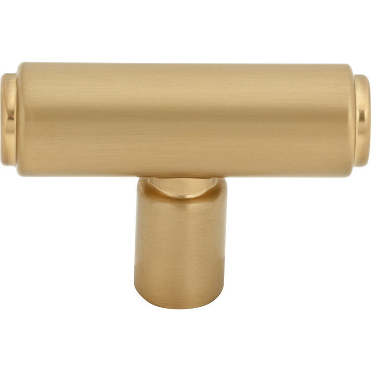 Clarence 2-Inch Honey Bronze T-Handle Knob with Mounting Hardware