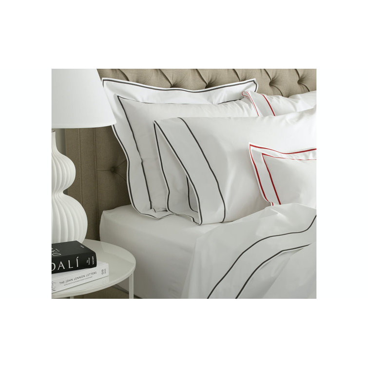 Sterling Full/Queen Cotton Duvet Cover with Satin Embroidery
