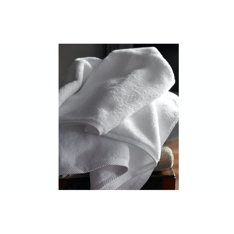 White Cotton Plush Bath Towel Set