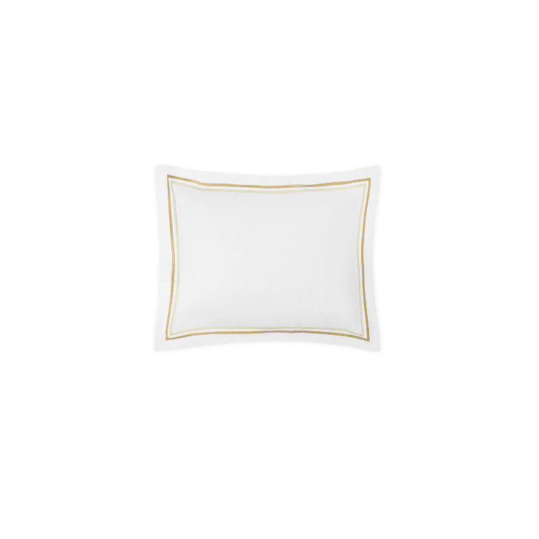 King Champagne Cotton Embroidered Percale Duvet Cover Set