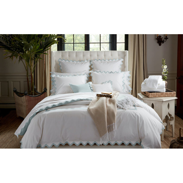 Opal Cotton Weighted Throw with Fringe Trim
