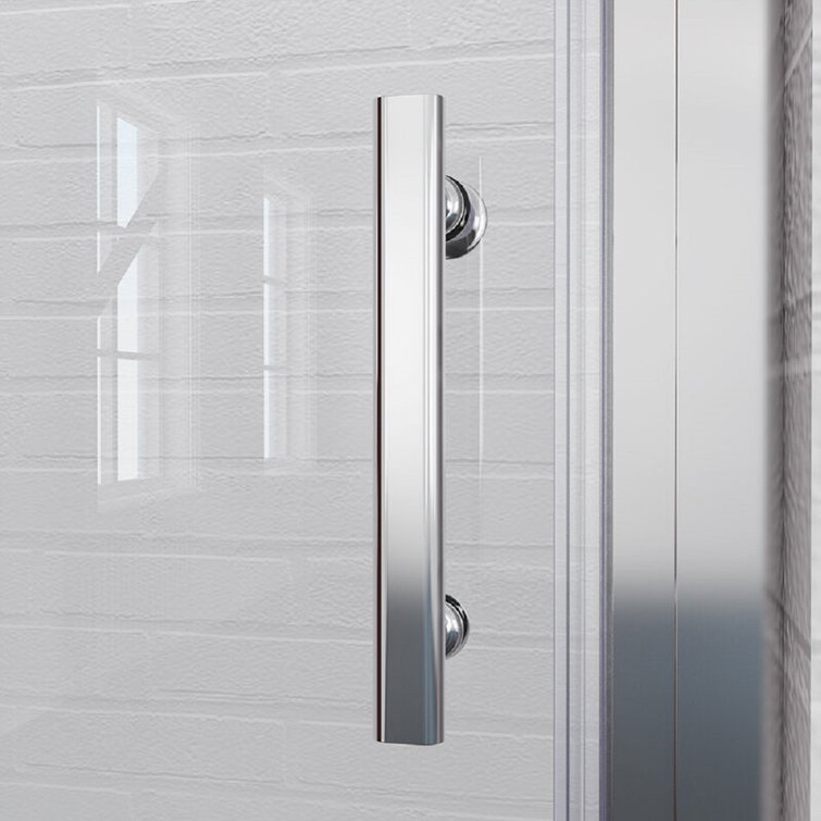 72'' Clear Tempered Glass Bi-Fold Frameless Shower Door
