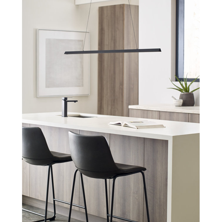 Nightshade Black Dessau 48" Contemporary LED Island Light