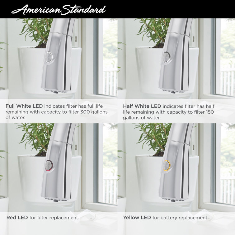 Saybrook Chrome Pull-Down Kitchen Faucet with Filter