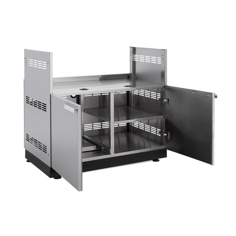 Stainless Steel 40-Inch Outdoor Grill Cabinet with Storage