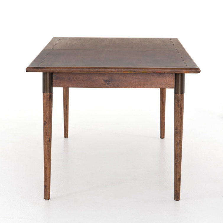 Scandinavian Inspired Extendable Dining Table in Classic Brown