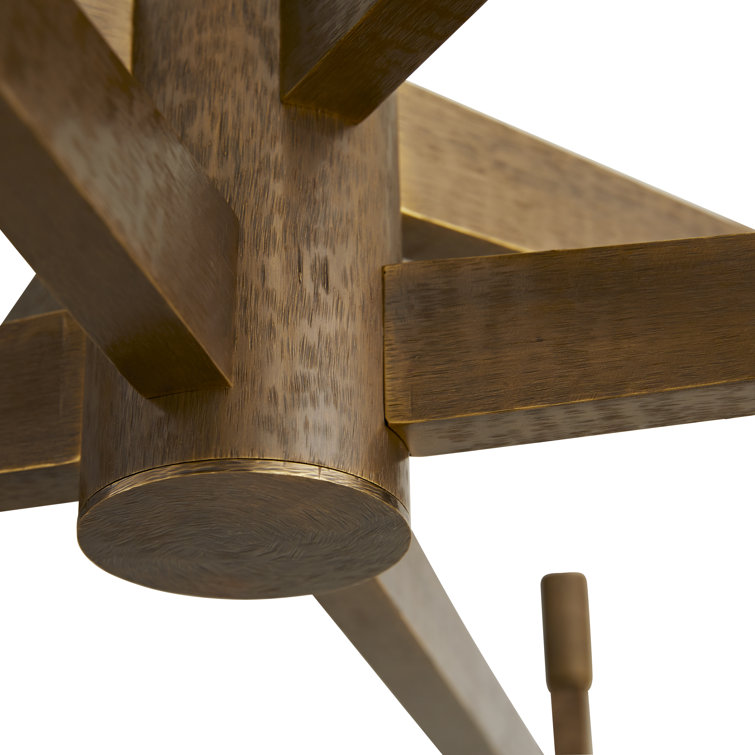 Antique Brass 8-Light Modern Chandelier