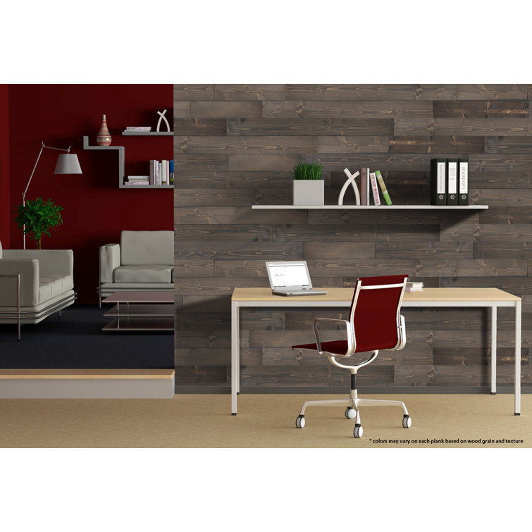 Weathered White Pine Peel and Stick Wall Paneling