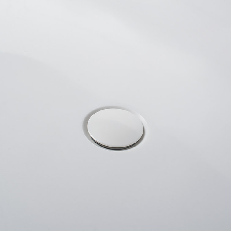 67'' Matte White Solid Surface Freestanding Bathtub