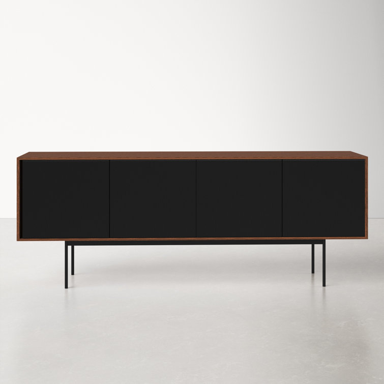 Heath 87'' Solid Oak and Mango Wood Contemporary Sideboard