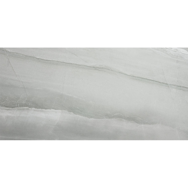 Alaska Gray Large Format Glossy Porcelain Rectangle Tile