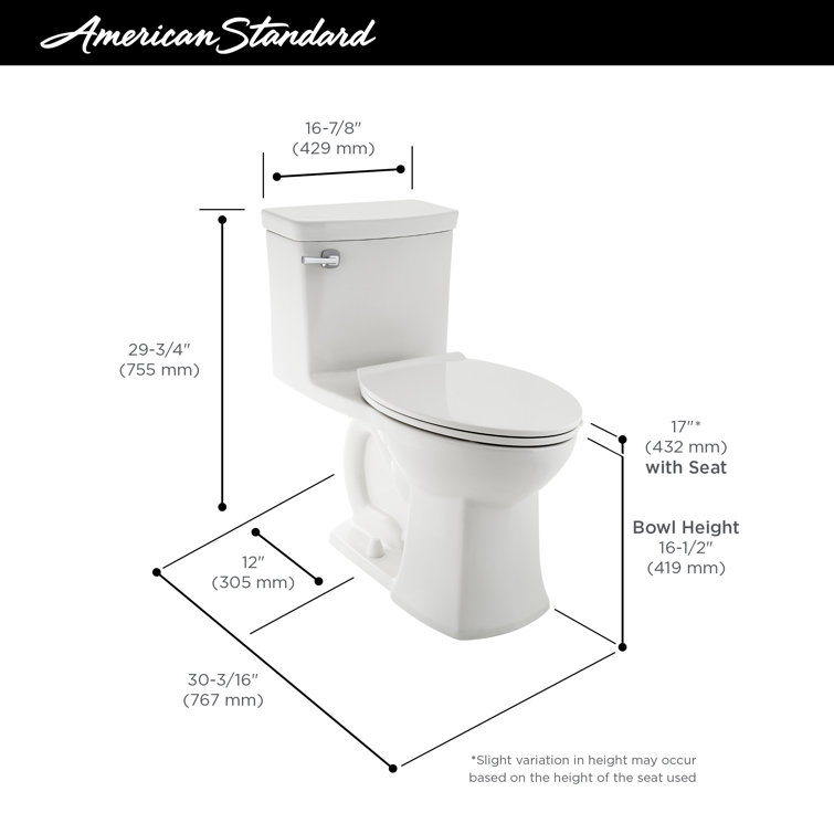 White Elongated Dual Flush High Efficiency Toilet