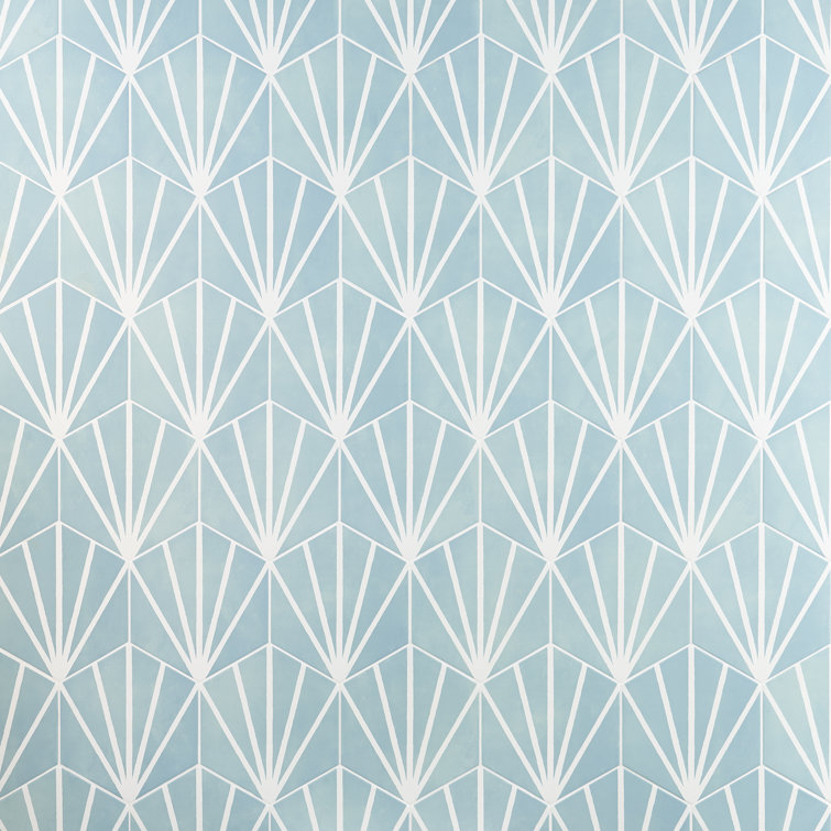 Turquoise Hexagonal Matte Porcelain Floor and Wall Tile
