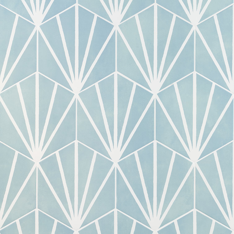 Turquoise Hexagonal Matte Porcelain Floor and Wall Tile