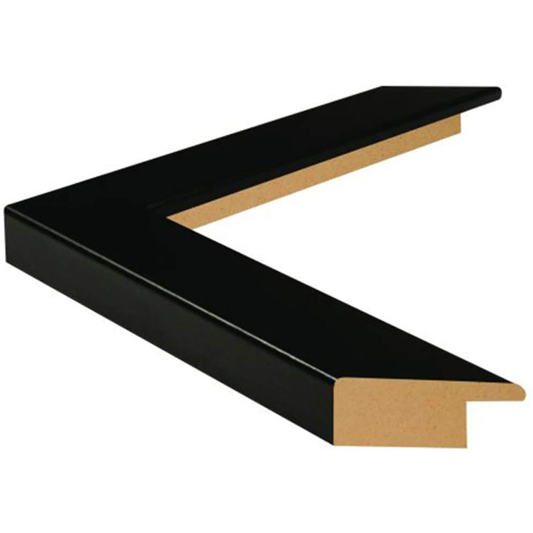 Set of 4 Black Composite Wood Wall Picture Frames