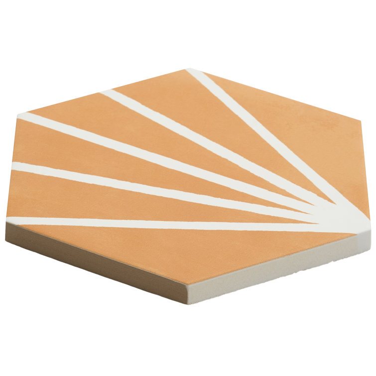 GeoHex Deco 8" Hexagon Matte Porcelain Floor and Wall Tile (9.03 Sq. Ft. / Case)