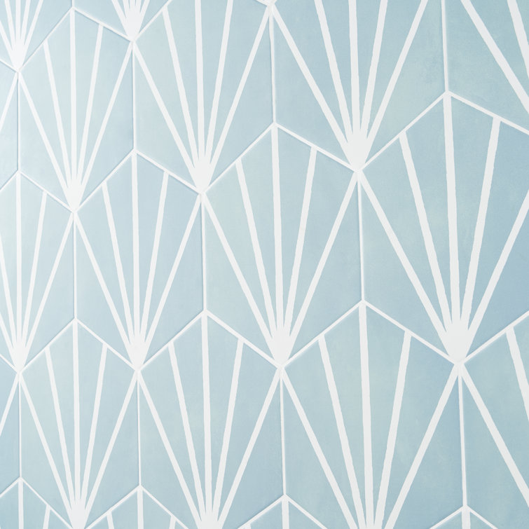 Turquoise Hexagonal Matte Porcelain Floor and Wall Tile