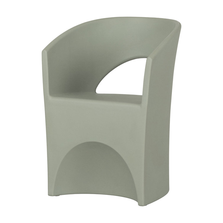 Sage Green Scandinavian Weather-Resistant Patio Chair