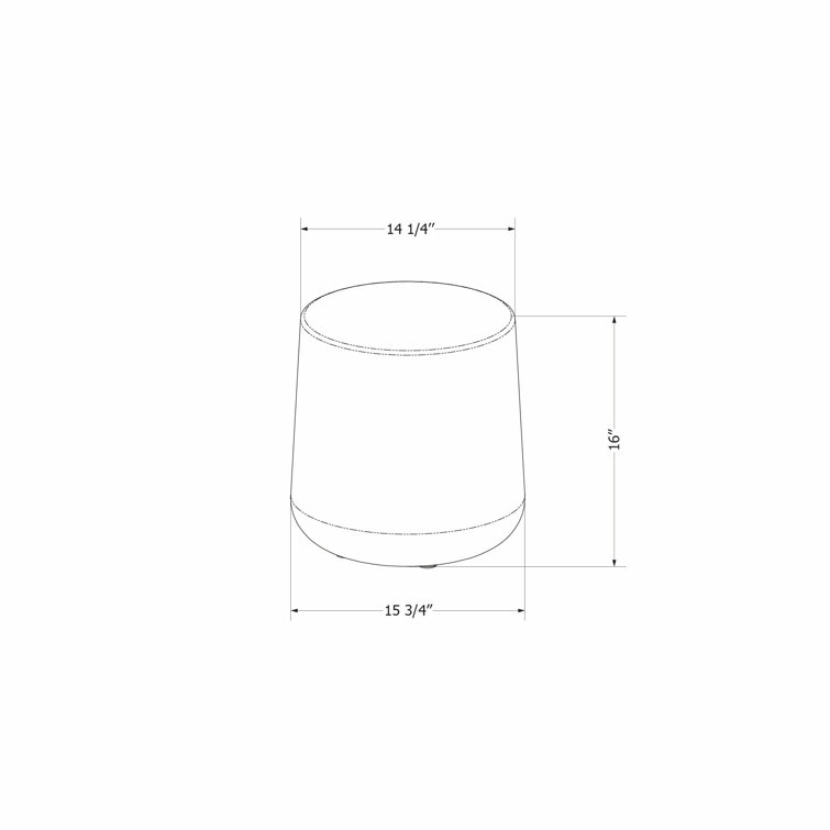 Dalya Dark Gray Round Plastic Outdoor Side Table