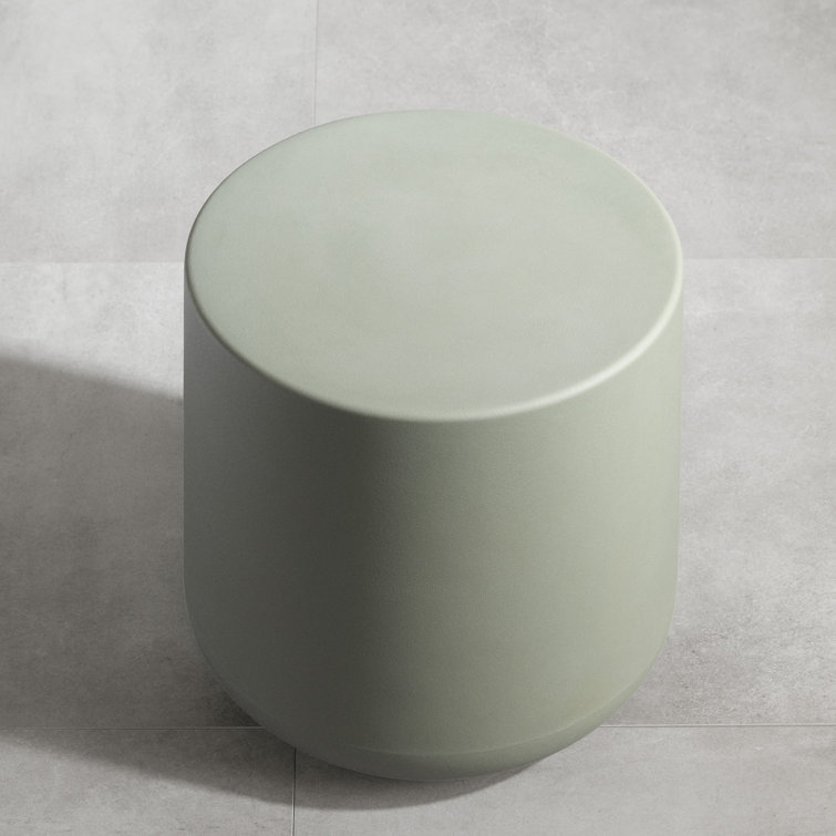 Dalya 15.75'' Sage Green Polyethylene Outdoor Side Table