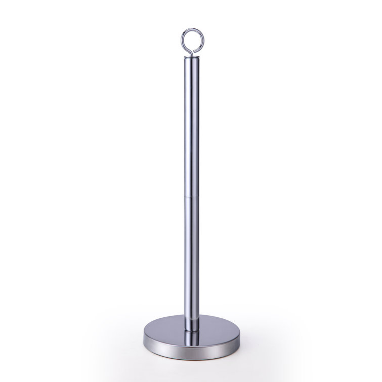 Elite Heavy Weighted Chrome Spare Toilet Paper Roll Holder Stand