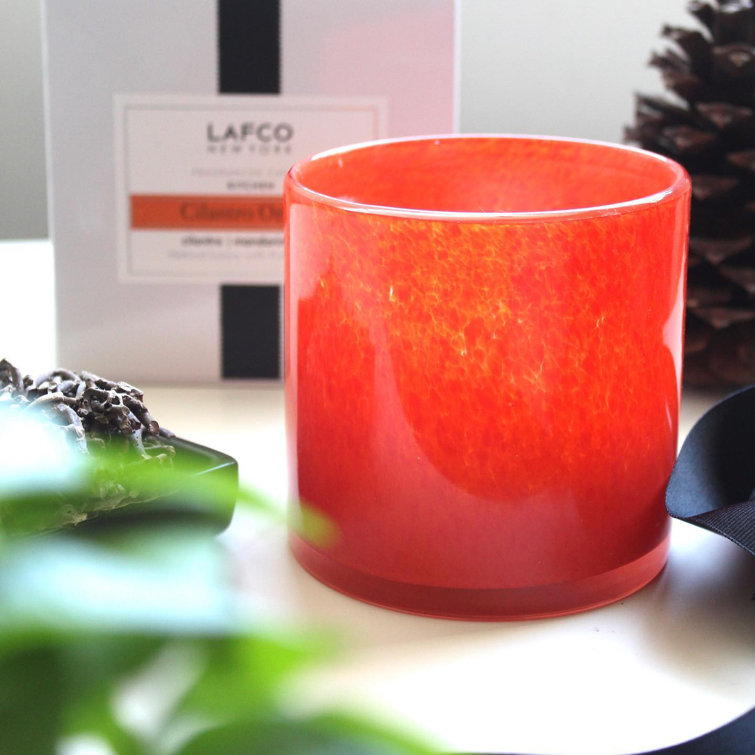 Green Lavender Soy Scented Glass Container Candle