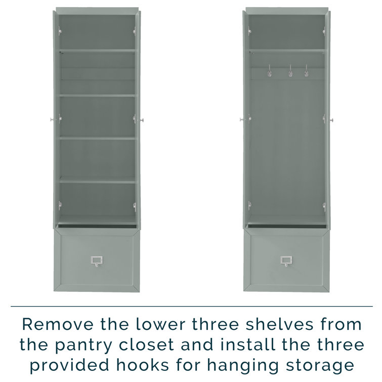 Gray 3-Piece Hall Tree Entryway Set with Storage