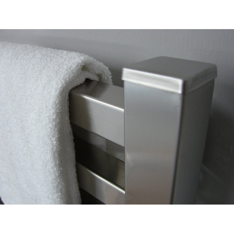 Polished Nickel Modern Wall Mount Electric Towel Warmer
