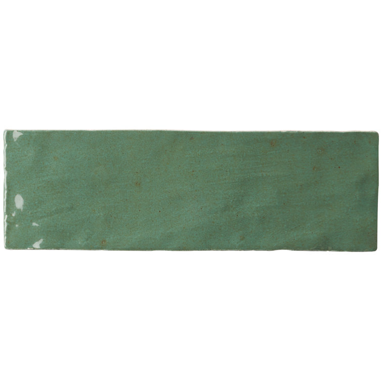 Portmore Green 3x8 Glazed Ceramic Subway Wall Tile