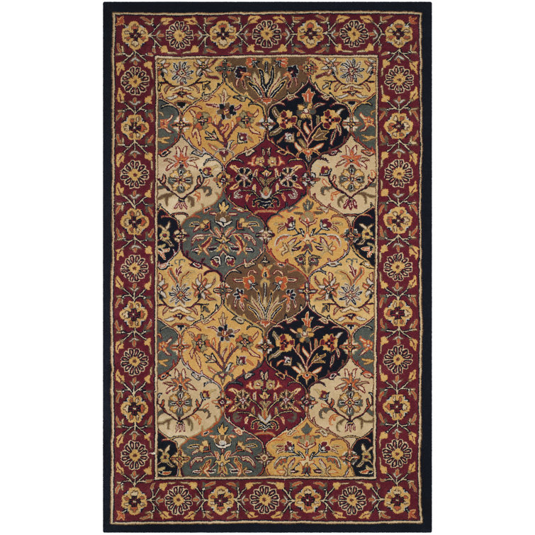 Heritage Multi/Navy Hand-Tufted Wool 5' x 8' Oriental Rug
