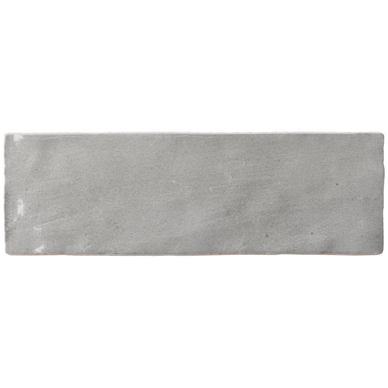 Kingston Gray 3x8 Glossy Ceramic Wall Tile for Kitchen and Bathroom