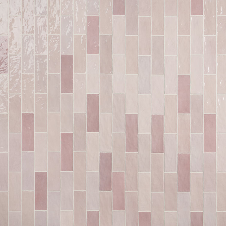 Kingston Pink 3x8 Glossy Ceramic Subway Wall Tile