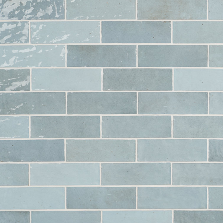 Karma Turquoise 3 in. x 8 in. Polished Ceramic Wall Tile (36 pieces 5.38 Sq. Ft. / Case)
