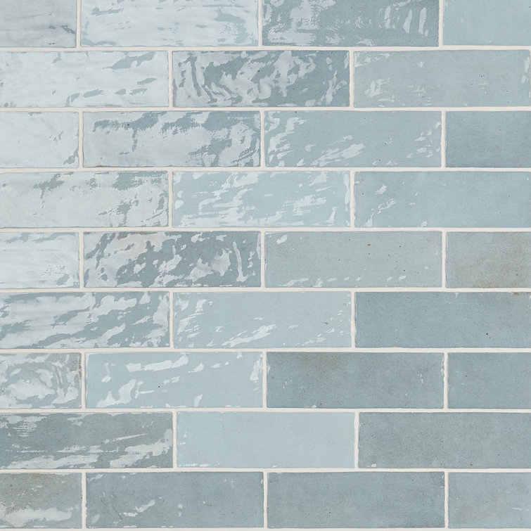 Karma Turquoise 3 in. x 8 in. Polished Ceramic Wall Tile (36 pieces 5.38 Sq. Ft. / Case)