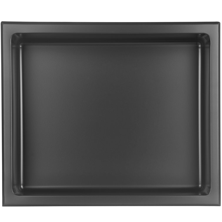 14-Inch Black Stainless Steel Shower Niche