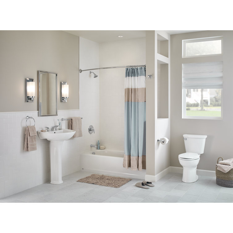 White Elongated High Efficiency Free Standing Toilet