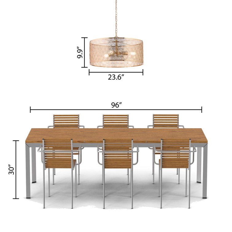 Elegant Polished Gold 25.5" Drum Chandelier with Geometric Cutouts