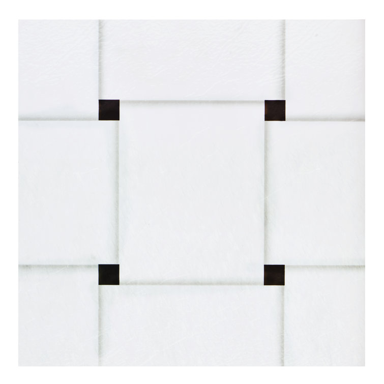 Woven Marble Self-Adhesive 12-Inch Vinyl Floor Tiles