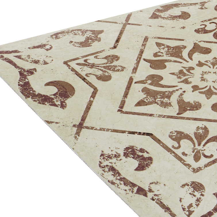 Retro Tan and Taupe 12'' x 12'' Vinyl Peel and Stick Floor Tiles