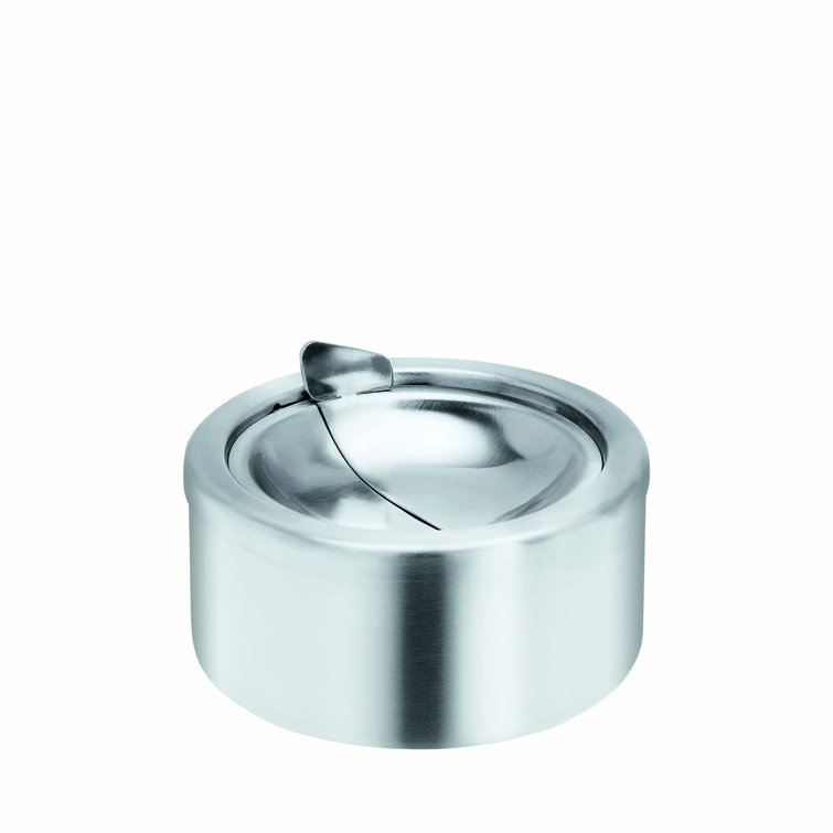 Patty Stainless Steel Modern Ashtray with Lid