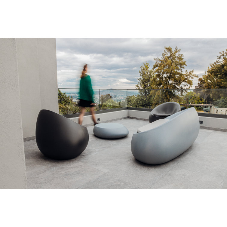 Tortora 78.75" Wide Plastic Outdoor Patio Sofa
