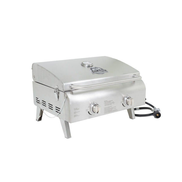 Pit Boss 22" Stainless Steel 2-Burner Portable Propane Gas Grill