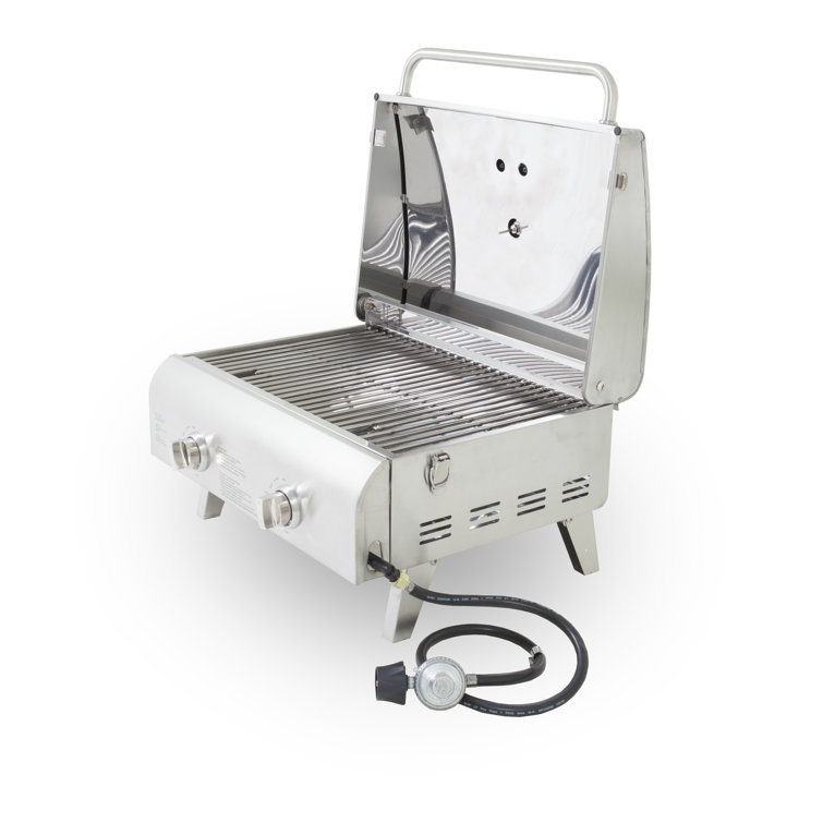 Pit Boss 22" Stainless Steel 2-Burner Portable Propane Gas Grill