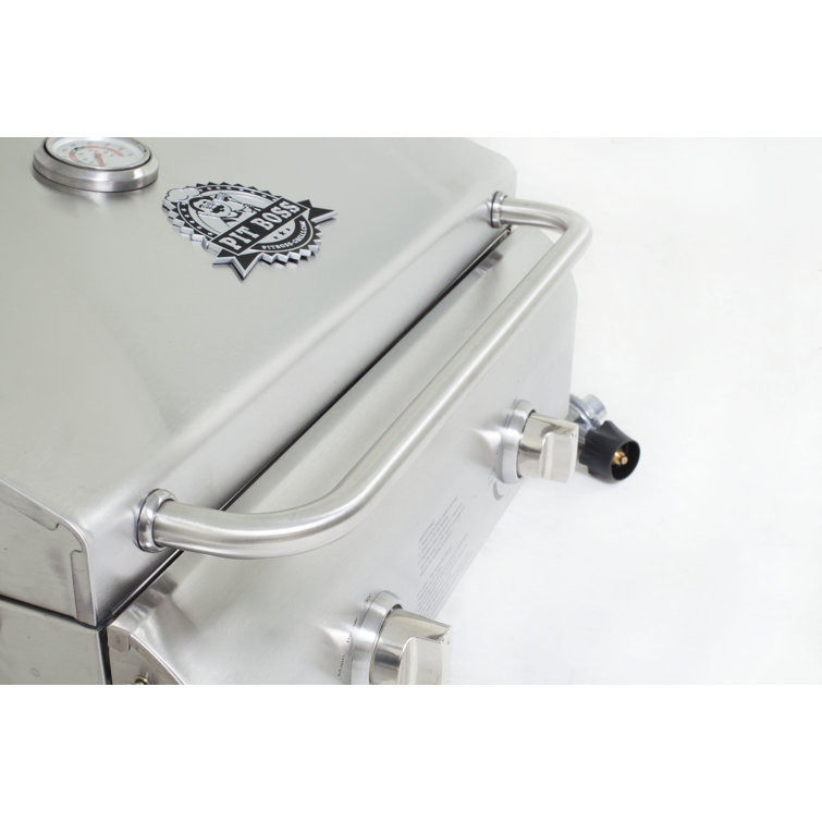 Pit Boss 22" Stainless Steel 2-Burner Portable Propane Gas Grill