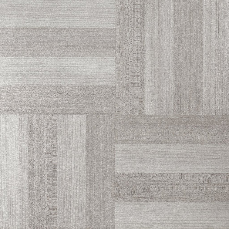 Ash Gray Wood 12" x 12" Self-Adhesive Vinyl Floor Tiles